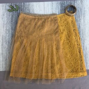 Rodarte mustard yellow skirt